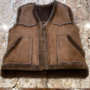 Ladies Real Shearling Vest